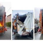 Bin lorry fire