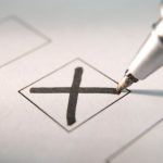 cross in a box on ballot paper